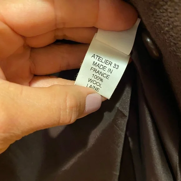 Tailored Wool Brown Blazer - Picture 6 of 7